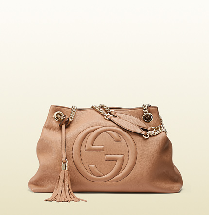 Authentic Gucci Soho Rose Beige Shoulder Bag 308982 A7M0G 2754